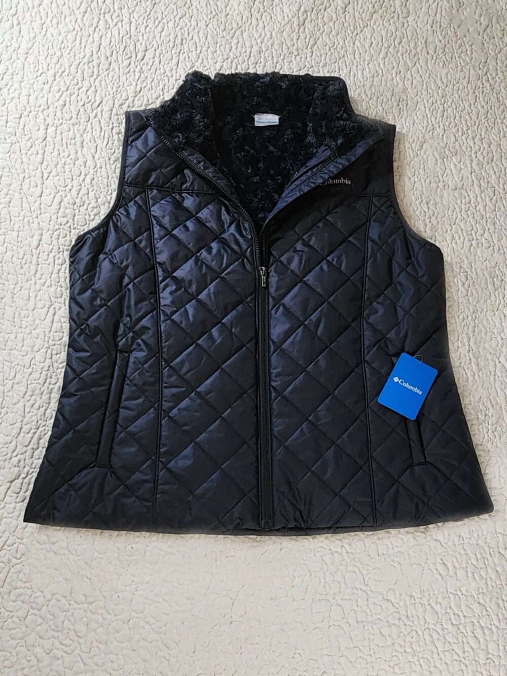 Women's Plush Lined Columbia Copper Crest TM Vest Plus Size 2X Black